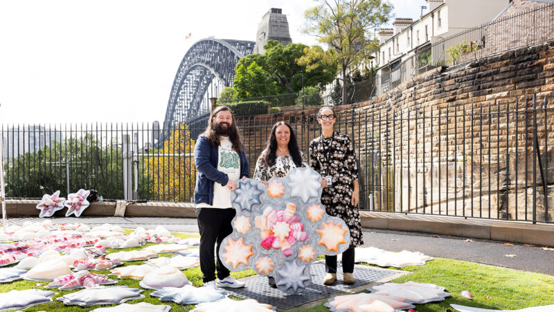 Powerhouse Museum acquires a giant Dharawal shell art bridge into its collection.